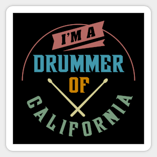 DRUMMER OF CALIFORNIA Sticker